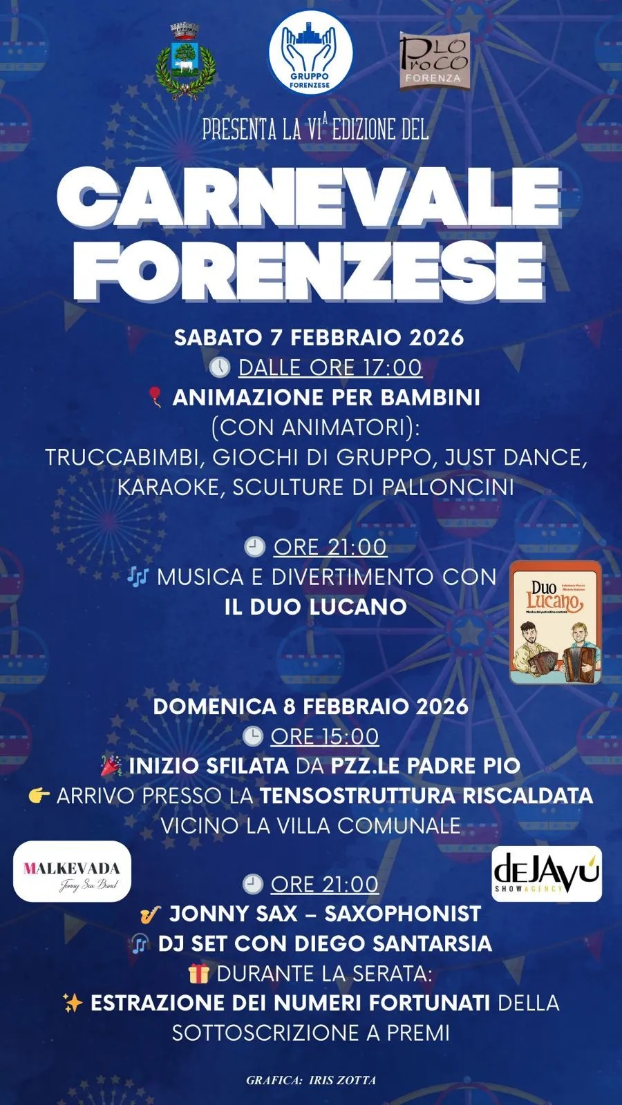 CARNEVALE, FORENZA SI PREPARA A VIVERE DUE GIORNI DI ALLEGRIA